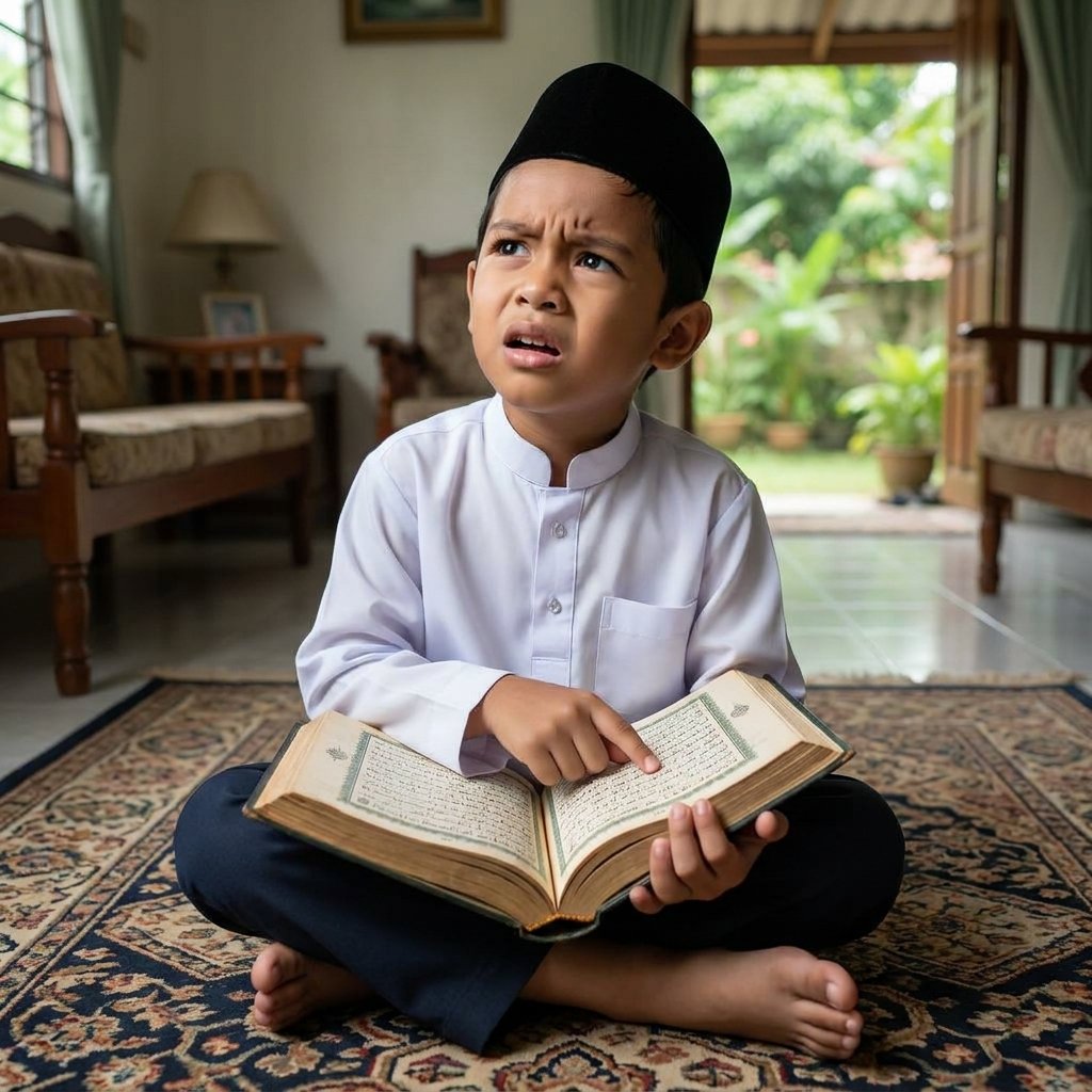 Anak belajar tanpa audio